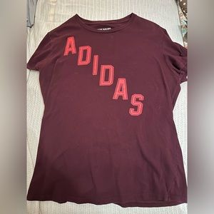 Women’s Maroon Adidas Shirt size XL